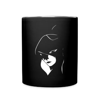 Gothic Girl Dark Fairytale Goth Okkulte Frauen Batc - Tasse einfarbig - Schwarz - Vorne
