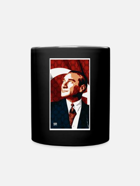Mustafa Kemal Atatürk-Osmanli Slap - Tasse einfarbig - Schwarz