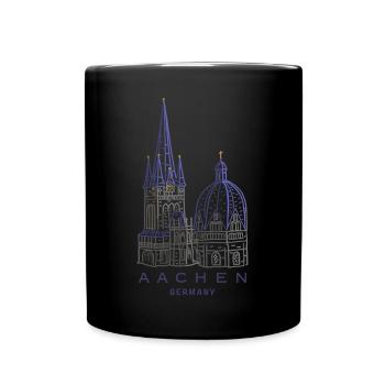 Aachener Dom, Aachen, Deutschland - Tasse einfarbig - Schwarz - Vorne