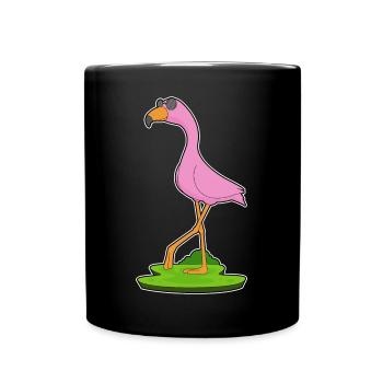 Flamingo Sunglasses - Full Colour Mug - black - Front
