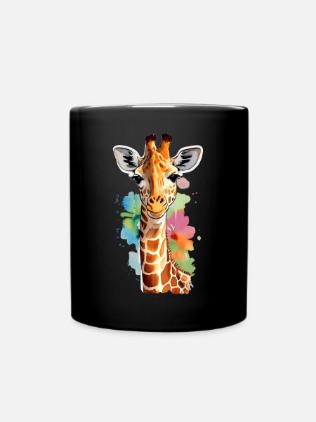 Girafe - Mug uni - noir