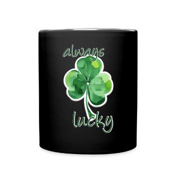 Always Lucky - Full Colour Mug - black - Front