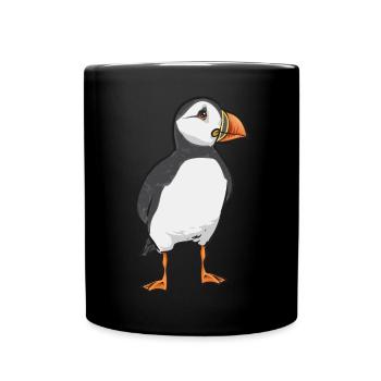 puffin puffin auke birds Lunde - Full Colour Mug - black - Front