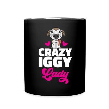 Lévrier italien Greyhound Chiens - Mug uni - noir - Devant