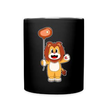 Ballon Lion - Mug uni - noir - Devant