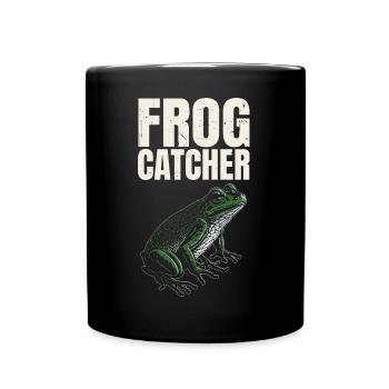 Frog Catcher Froggy Herpetologist Amphibian Toad L - Full Colour Mug - black - Front