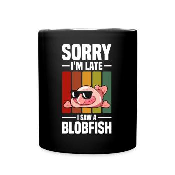 Blobfisch | Fische Aquaristik Blobfische Geschenke - Tasse einfarbig - Schwarz - Vorne