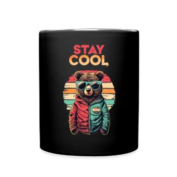 Se détendre à la manière d’un ours - Mug uni - noir - Devant