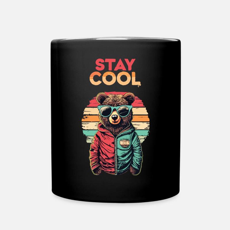 Se détendre à la manière d’un ours - Mug uni - noir