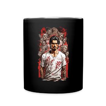 Asian Cinema Korea & Japan Pop Poster - Full Colour Mug - black - Front