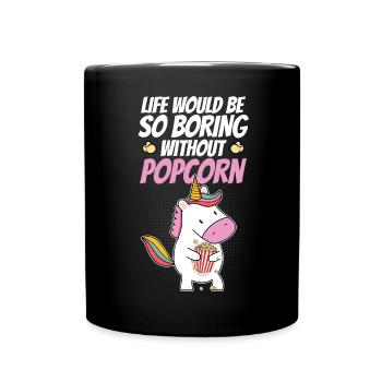 Kids Unicorn Funny Life Would Be So Boring Without - Full Colour Mug - black - Front