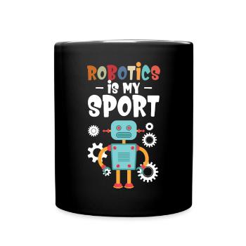 Droid Builder Cute Robotics est ma construction sportive cool - Mug uni - noir - Devant