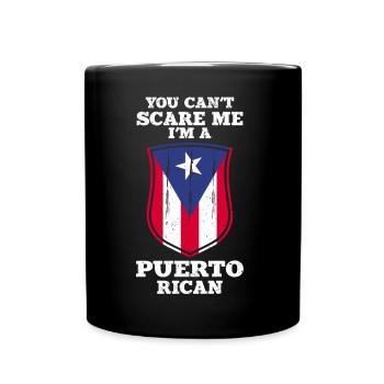 Puerto Rico | Puerto Ricaner Flagge Geschenkideen - Tasse einfarbig - Schwarz - Vorne