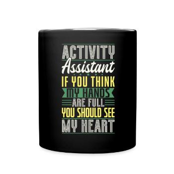 Activity Assistant Appreciation - Tasse einfarbig - Schwarz - Vorne