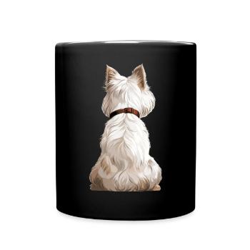 West Highland White Terrier - Full Colour Mug - black - Front