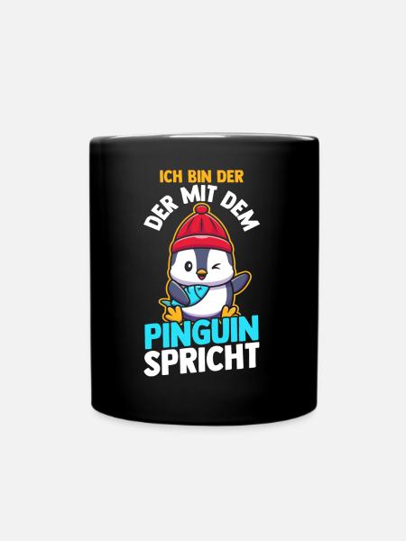 Pinguin - Tasse einfarbig - Schwarz