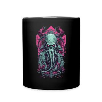 Occulte goule Kraken gothique Vaporwave Art - Mug uni - noir - Devant