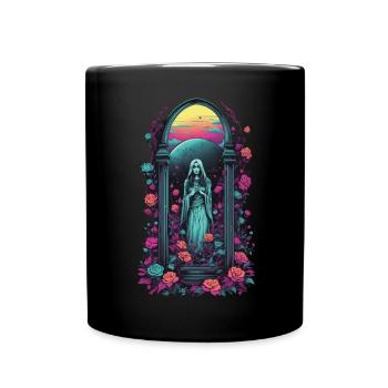 Retro Goth Vaporwave Victorian Streetwear - Full Colour Mug - black - Front