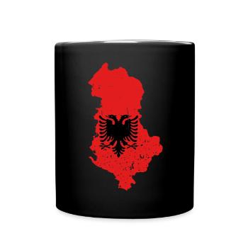 Albanian Flag Albanian Eagle Shqiponja - Full Colour Mug - black - Front