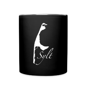 Sylt weiß - Tasse einfarbig - Schwarz - Vorne