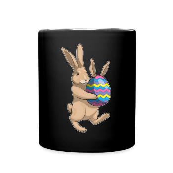 Oreilles de lapin de Pâques de lapin - Mug uni - noir - Devant
