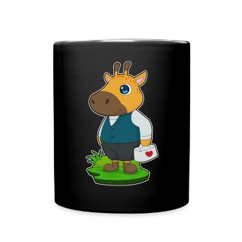 Giraffe Doctor First Aid Kit - Full Colour Mug - black - Front