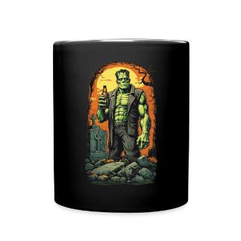 Ghul Monster Bierliebhaber Halloween Party - Tasse einfarbig - Schwarz - Vorne