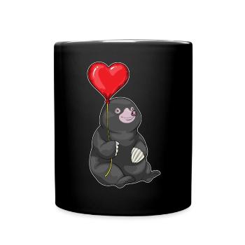 Ballon Taupe - Mug uni - noir - Devant