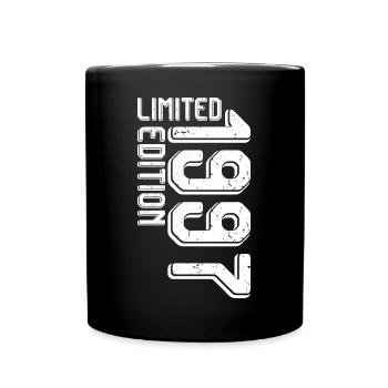 Retro-Typografie in limitierter Auflage - Tasse einfarbig - Schwarz - Vorne