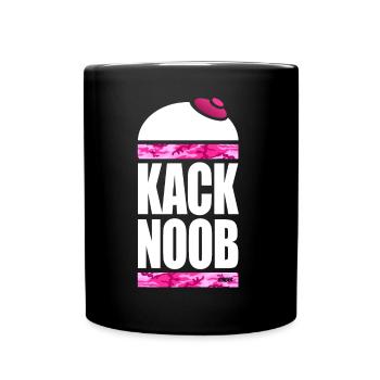 Zertifizierte KackNoob-Uniform! - Tasse einfarbig - Schwarz - Vorne