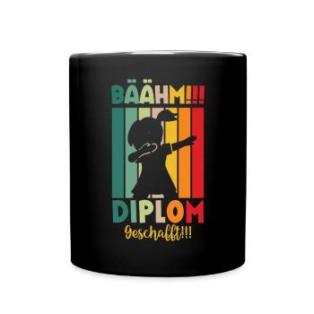 Diplom Geschafft 2024 - Tasse einfarbig - Schwarz - Vorne