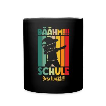 Schule Geschafft Schulabsolvent Schulabgänger 2024 - Tasse einfarbig - Schwarz - Vorne