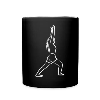 Yogini Sketch - Full Colour Mug - black - Front