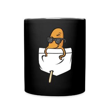 Corn Dog Corndog - Full Colour Mug - black - Front