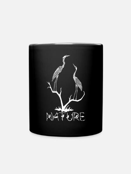 Les oiseaux blancs - Mug uni - noir