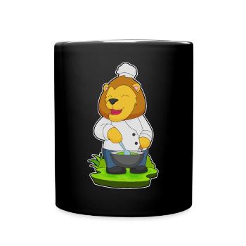 Cuisson dans un bol de cuisson Lion - Mug uni - noir - Devant