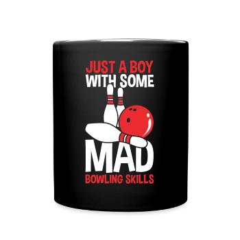 Bowler Junge - Tasse einfarbig - Schwarz - Vorne