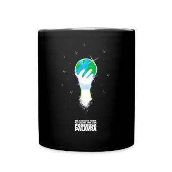 Er unterstützt alles, was mit Portugiesisch zu tun hat - Tasse einfarbig - Schwarz - Vorne