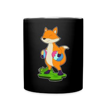 Fox Easter Easter Eggs - Full Colour Mug - black - Front