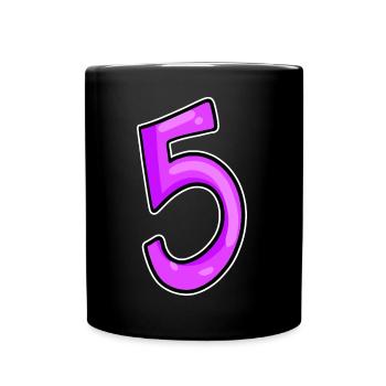 5 - Tasse einfarbig - Schwarz - Vorne