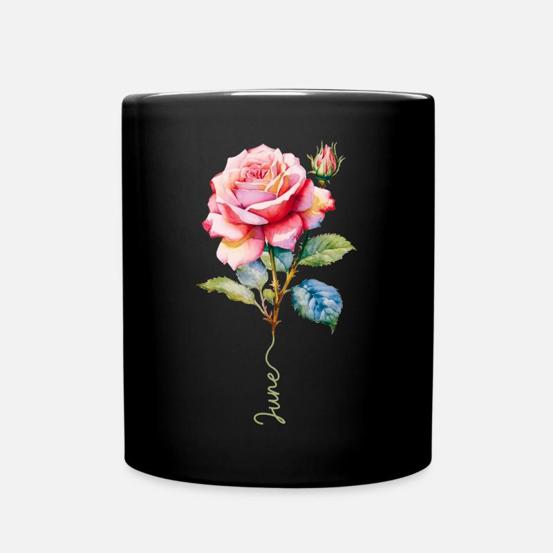Peint en rose avec des détails éclatants - Mug uni - noir