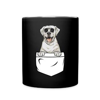 Labrador Retriever blanc Labrador Labrador blanc - Mug uni - noir - Devant