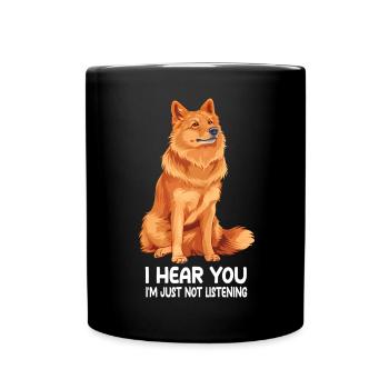 Finnish Spitz - Full Colour Mug - black - Front