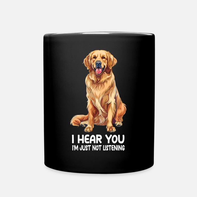 Golden Retriever - Full Colour Mug - black