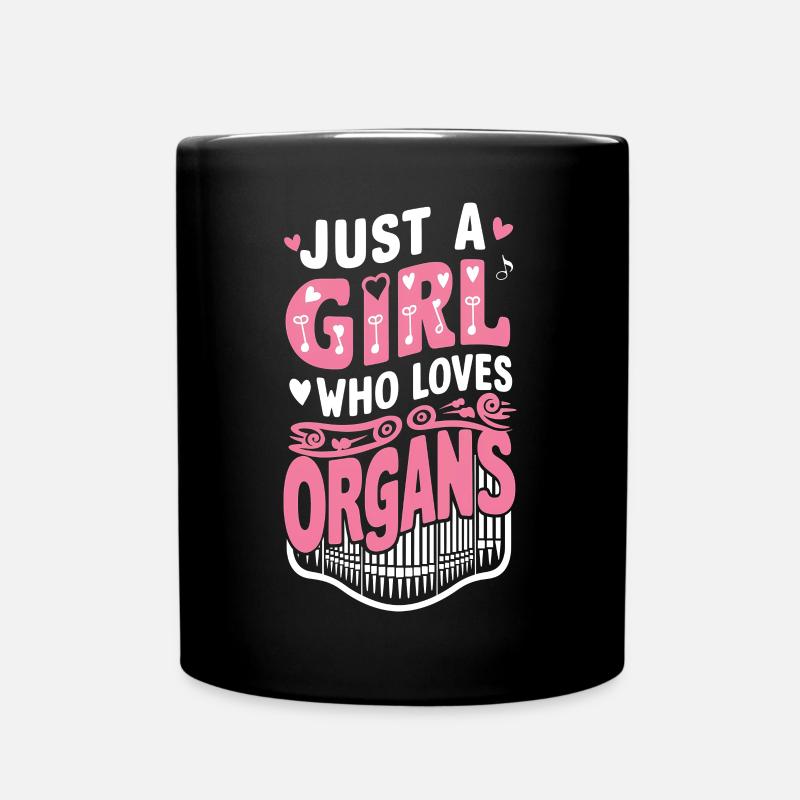 Cadeau d’orgue à tuyaux - Mug uni - noir