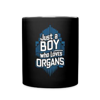 Cadeau d’orgue à tuyaux - Mug uni - noir - Devant