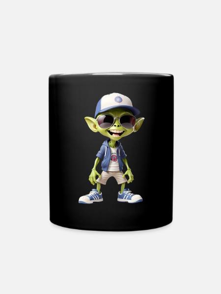 Adolescent extraterrestre cool - Mug uni - noir