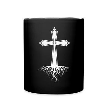 Jésus Dieu Église chrétienne Croix Croire Foi - Mug uni - noir - Devant