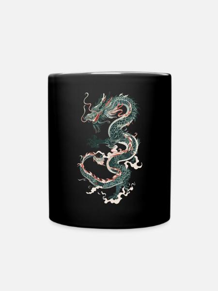Chinese Dragon - Full Colour Mug - black