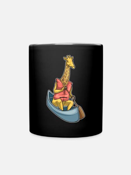 Petit bateau girafe - Mug uni - noir